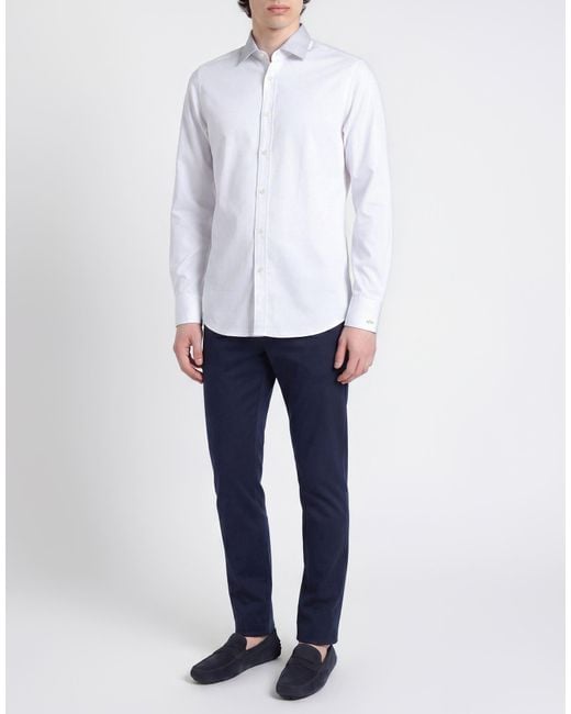 Paul & Shark White X-Soft Shirt Cotton, Lyocell for men