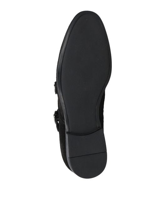Doucal's Black Loafers Leather for men