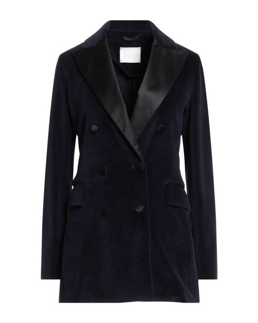 Circolo 1901 Black Midnight Blazer Cotton, Polyester