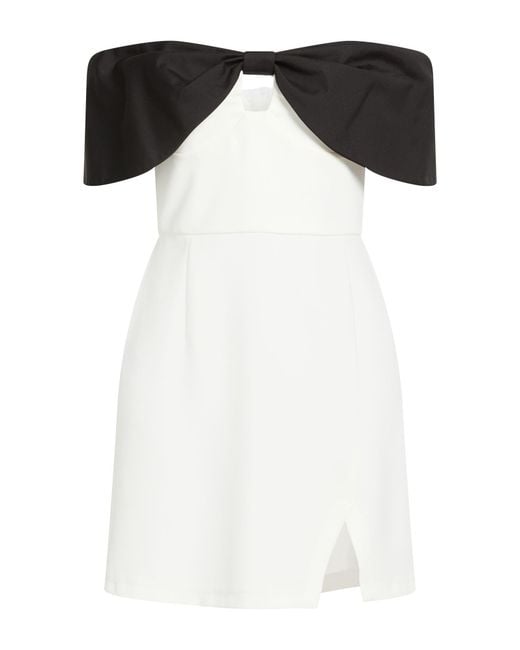 Imperial Black Mini Dress Polyester, Elastane, Cotton, Polyamide