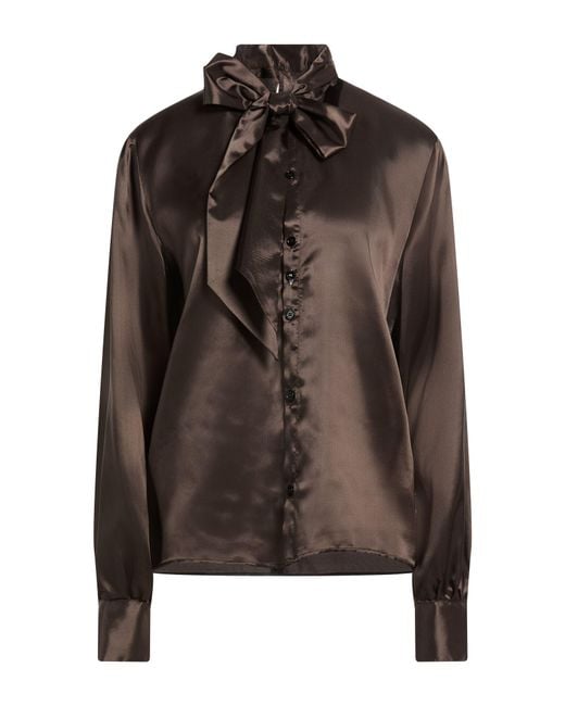 MM6 by Maison Margiela Brown Shirt Viscose