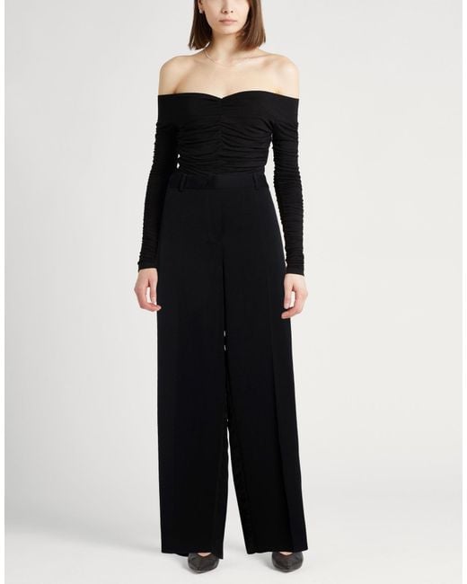 Jil Sander Black Pants Wool, Viscose