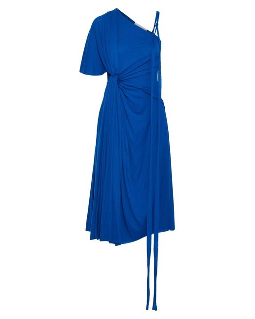 Esteban Cortazar Blue Midi Dress
