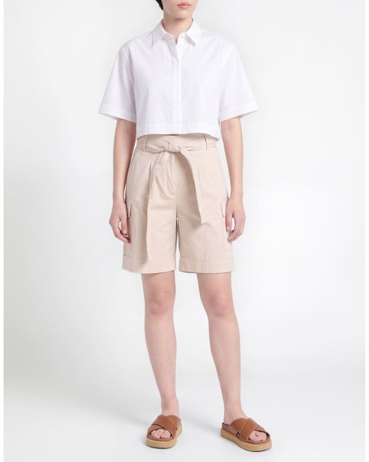 Eleventy Natural Shorts & Bermuda Shorts Cotton, Elastane
