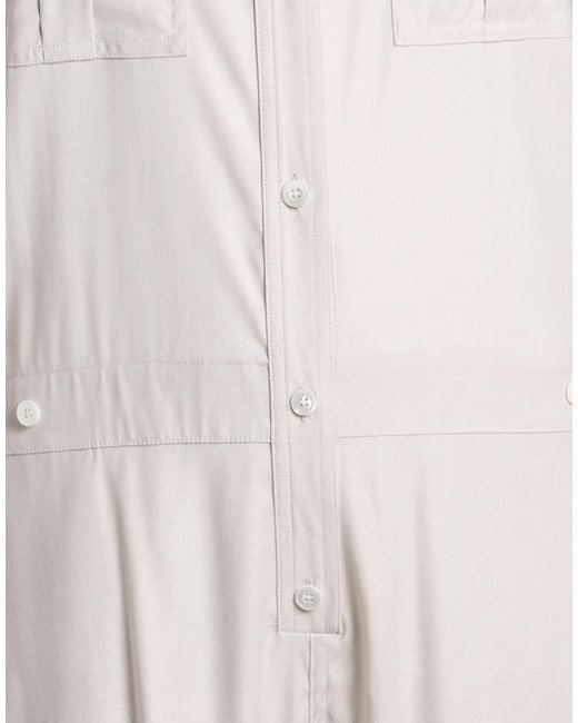 Eleventy White Jumpsuit Wool, Viscose, Elastane
