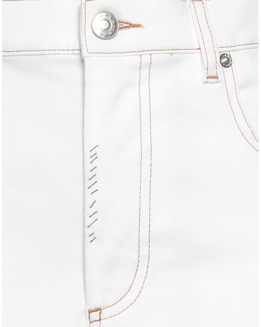 Marni White Jeans Cotton, Elastane, Cow Leather