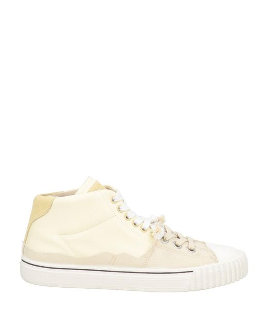 Maison Margiela Natural Sneakers Leather, Textile Fibers
