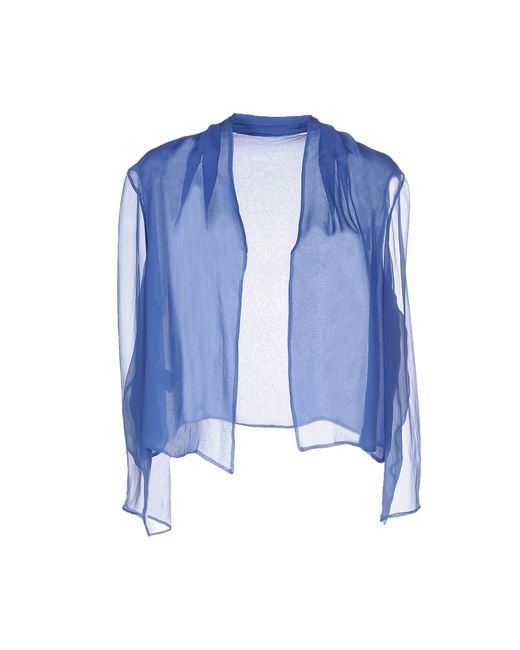 Alberta Ferretti Blue Shrug