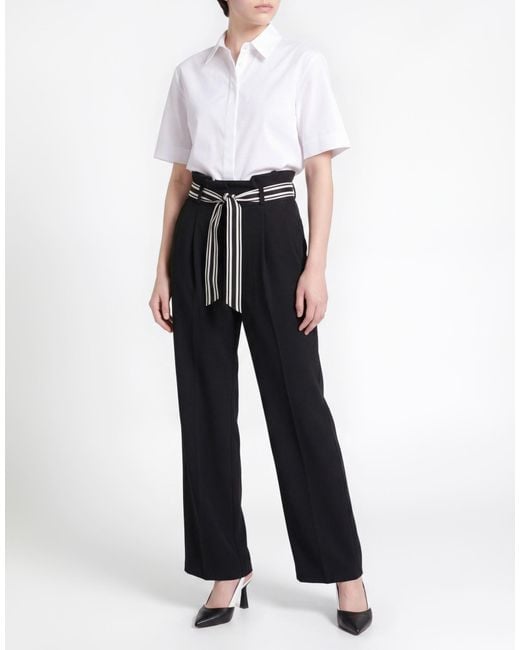 Clips More Black Pants Polyester, Elastane