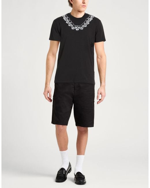 John Richmond Black T-Shirt Cotton, Modal, Elastane for men