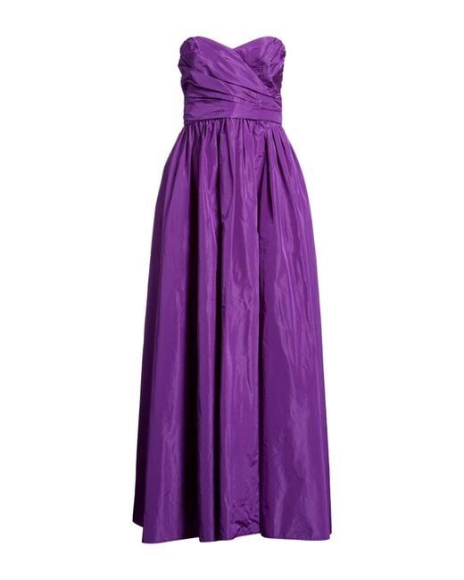 Liu Jo Purple Maxi Dress Polyester