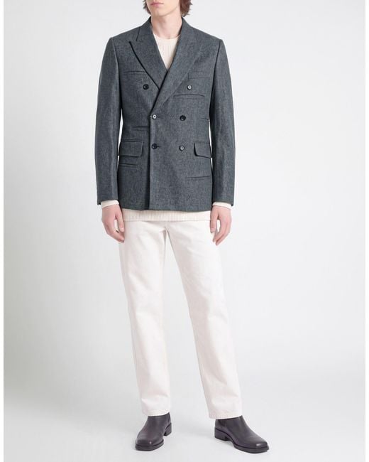 Comme des Garçons Blue Blazer Wool, Nylon for men