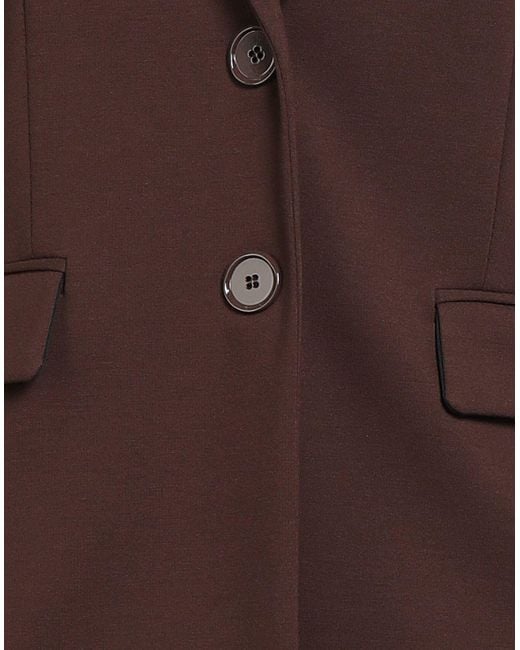 Pinko Brown Blazer Viscose, Nylon, Elastane
