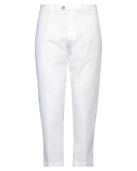 Cruna White Pants Cotton, Elastane for men