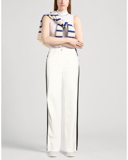 Elisabetta Franchi White Jeans