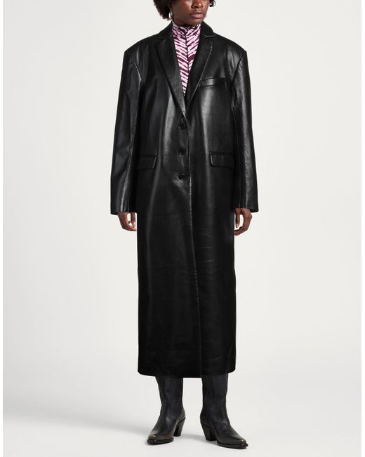 Anine Bing Black Overcoat & Trench Coat