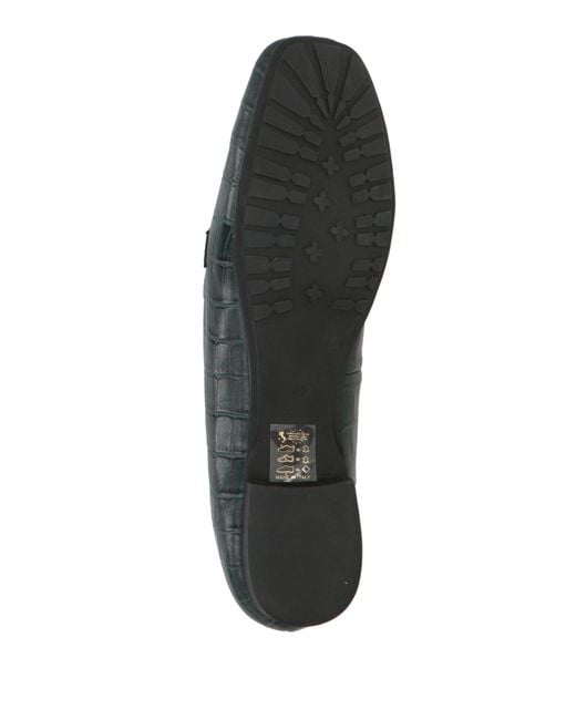 SEBAS. Green Loafers Leather