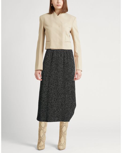 Alysi Black Midi Skirts