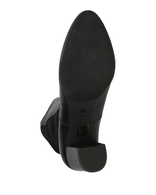 Stuart Weitzman Black Ankle Boots Leather