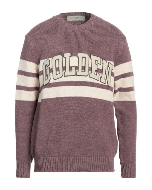 Golden Goose Deluxe Brand Purple Journey College Sweater for men