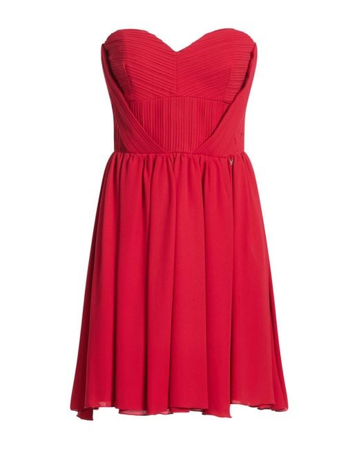 Liu Jo Red Mini Dress Polyester