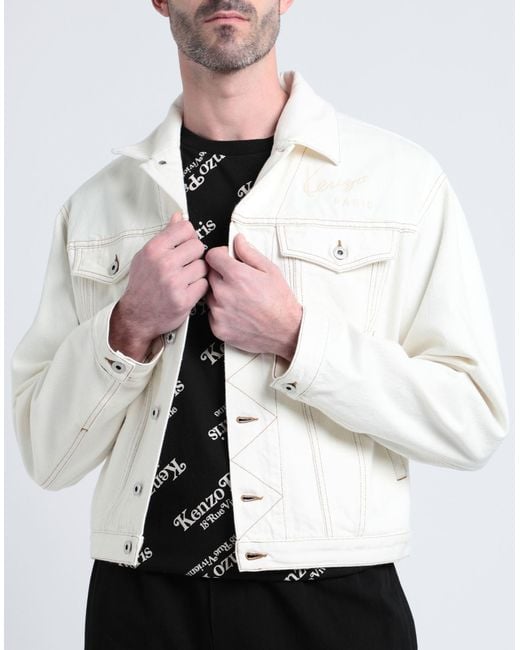 Manteau en jean KENZO pour homme en coloris White