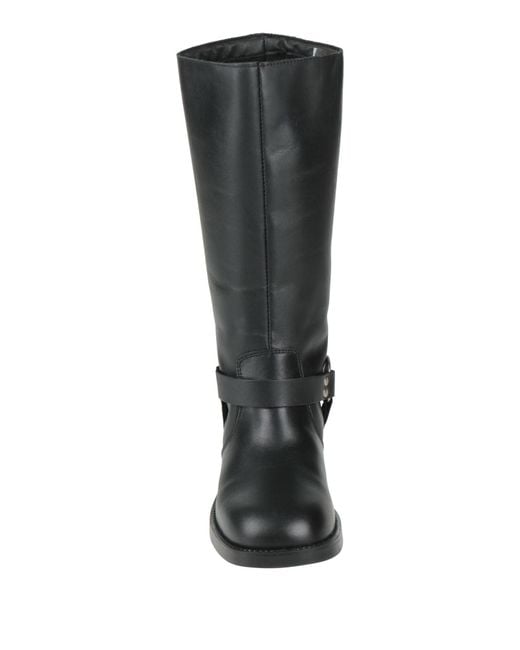 Steve Madden Black Boot Leather
