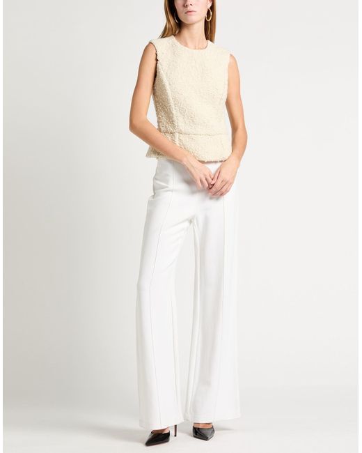 Rochas Natural Cream Top Virgin Wool, Wool, Mohair Wool, Polyamide