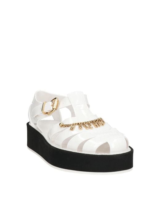Moschino White Sandale