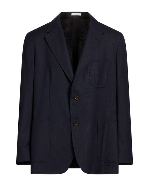 Boglioli Blue Blazer Wool for men
