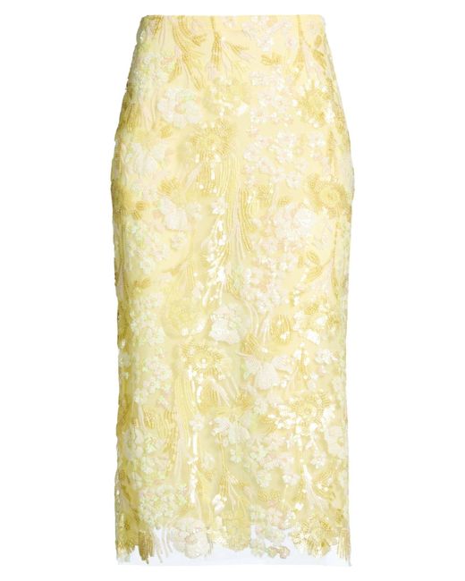 ERMANNO FIRENZE Yellow Midi Skirts