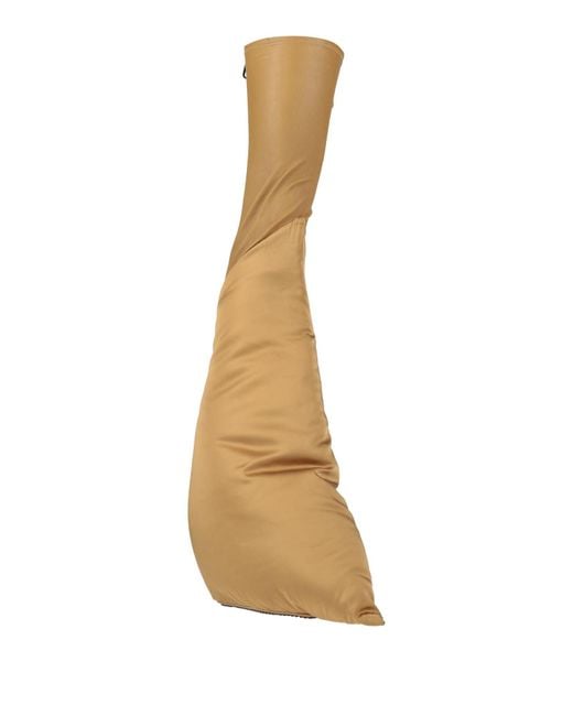 Rick Owens White Boot Leather, Textile Fibers