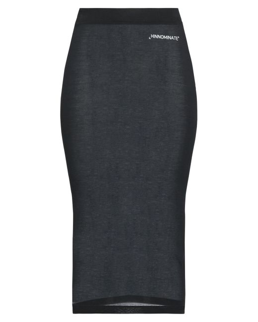 hinnominate Gray Midi Skirt Modal