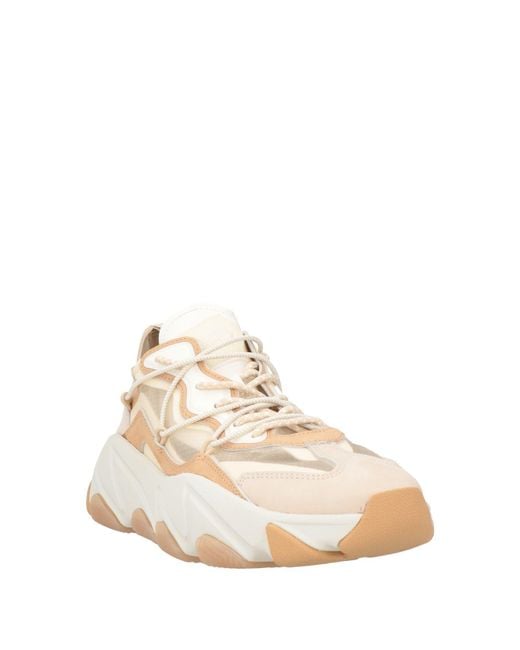 Ash Natural Sneakers Leather, Textile Fibers