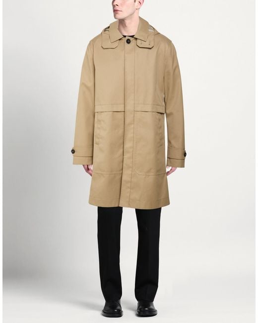 Montedoro Natural Overcoat & Trench Coat Polyester, Cotton, Polyurethane for men