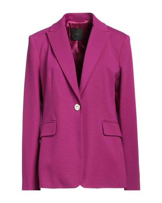 Pinko Pink Fuchsia Blazer Viscose, Polyamide, Elastane