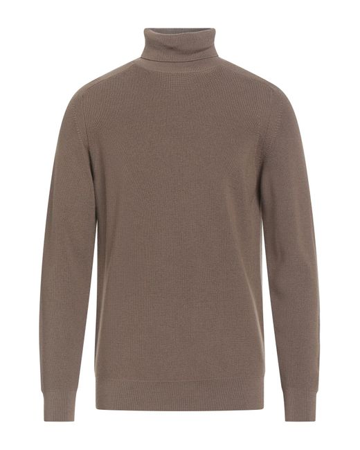 FILIPPO DE LAURENTIIS Brown Turtleneck for men