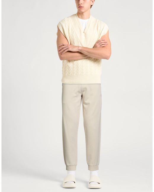 Aeronautica Militare Natural Ivory Pants Cotton for men