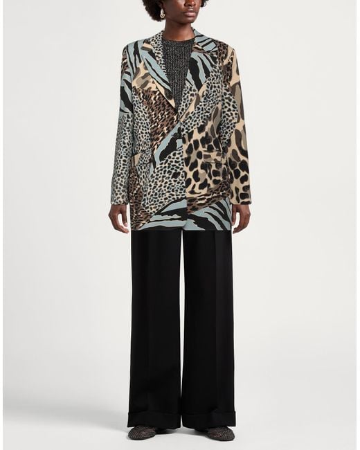 Manila Grace Black Blazer Polyester, Elastane