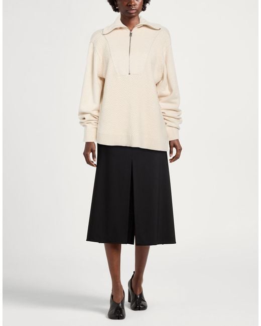 Woolrich Natural Cream Turtleneck Polyester, Viscose, Wool, Cashmere