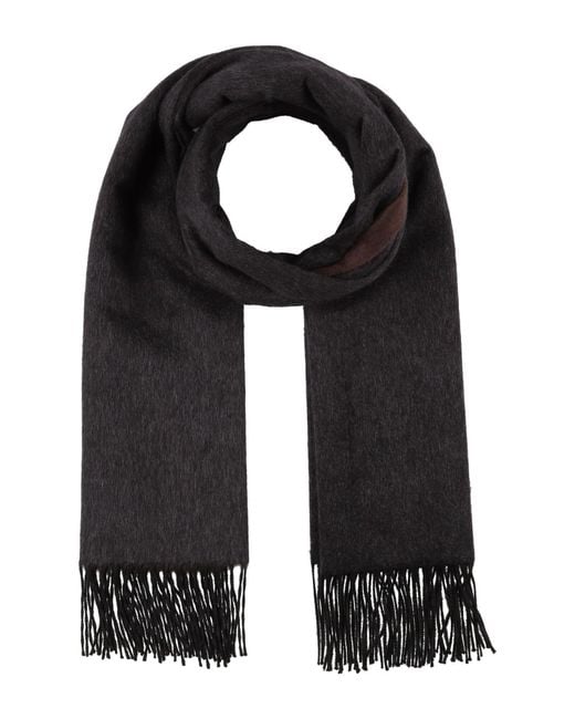 Sciarpa di Piacenza Cashmere in Black da Uomo
