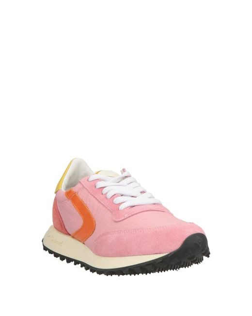 Valsport Pink Sneakers Leather, Textile Fibers