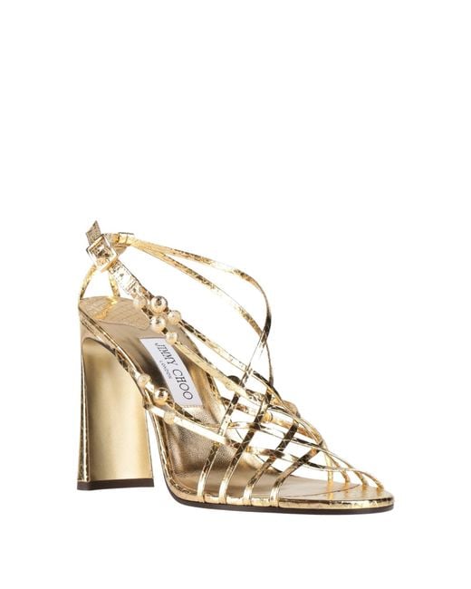Jimmy Choo Natural Sandals Leather