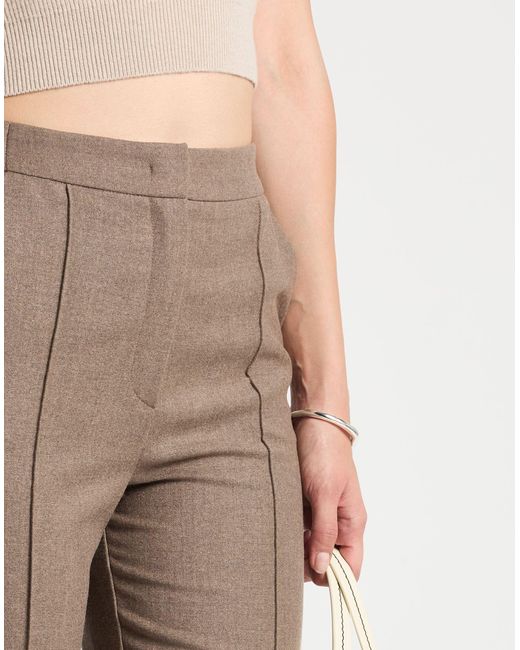 Beatrice B. Natural Pants Virgin Wool, Polyester, Viscose, Elastane, Silk