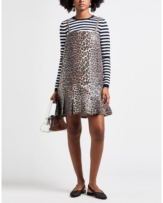 Ganni Brown Mini Dresses