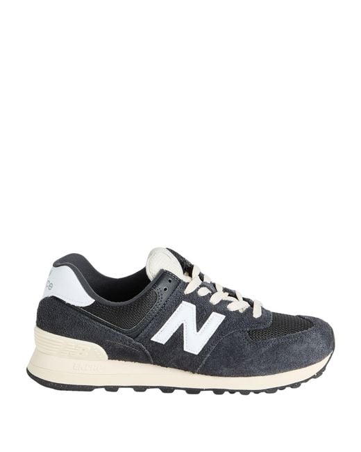 New Balance Blue 574 Sneakers Leather