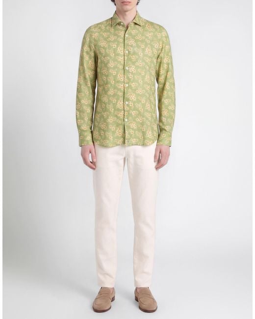 Sonrisa Yellow Light Shirt Linen for men
