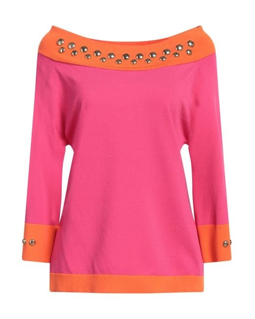 Lafty Lie Pink Fuchsia Sweater Viscose, Polyamide
