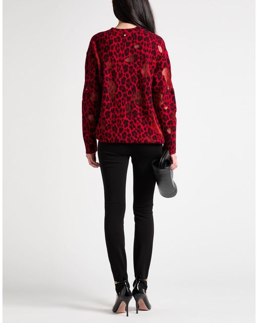 Versace Red Sweater Virgin Wool, Viscose