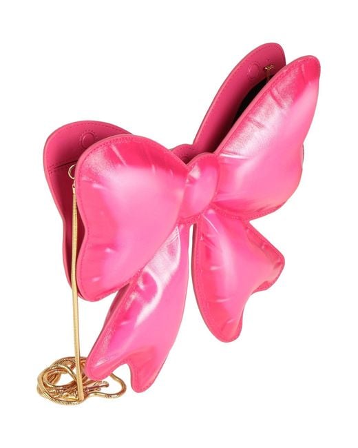 Moschino Pink Couture -- Fuchsia Handbag Leather
